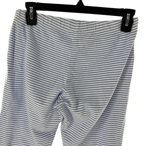 LAKE Blue Hydrangea Striped Pima Cotton Long-Long Pajama PJ Set - Picture 11 of 12